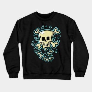 Toxic Skull Blue Crewneck Sweatshirt